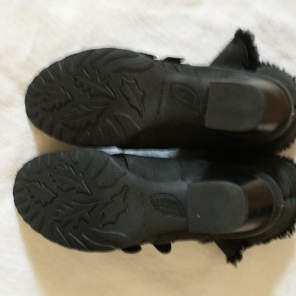 Born Amaze Heeled Leather Shearling Boots - Picture 5 of 6